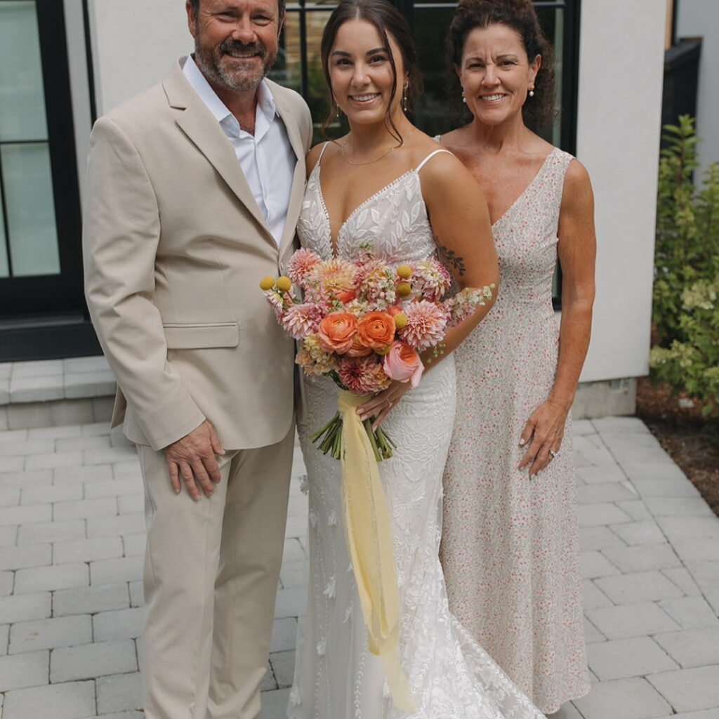 Emma Mom Dad Wedding Photo 2025